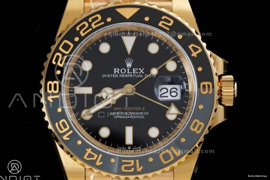 Classic YG SH3285 Black Edition ARF 126718 II Jubilee on GRNR 925 V GMT Bracelet Dial New Master Best 1122